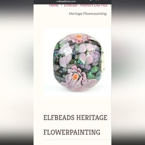 Elfbeads Heritage Flowerpainting Bead